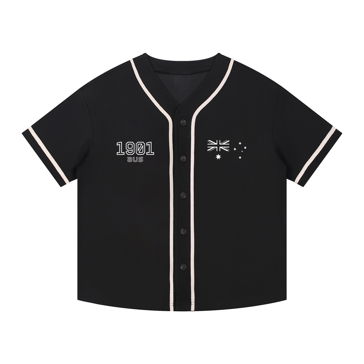 Black 1901 AUS Baseball Jersey