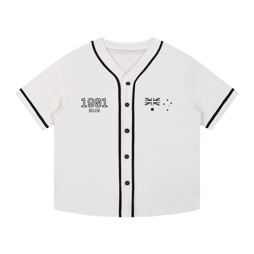 White 1901 AUS Baseball Jersey